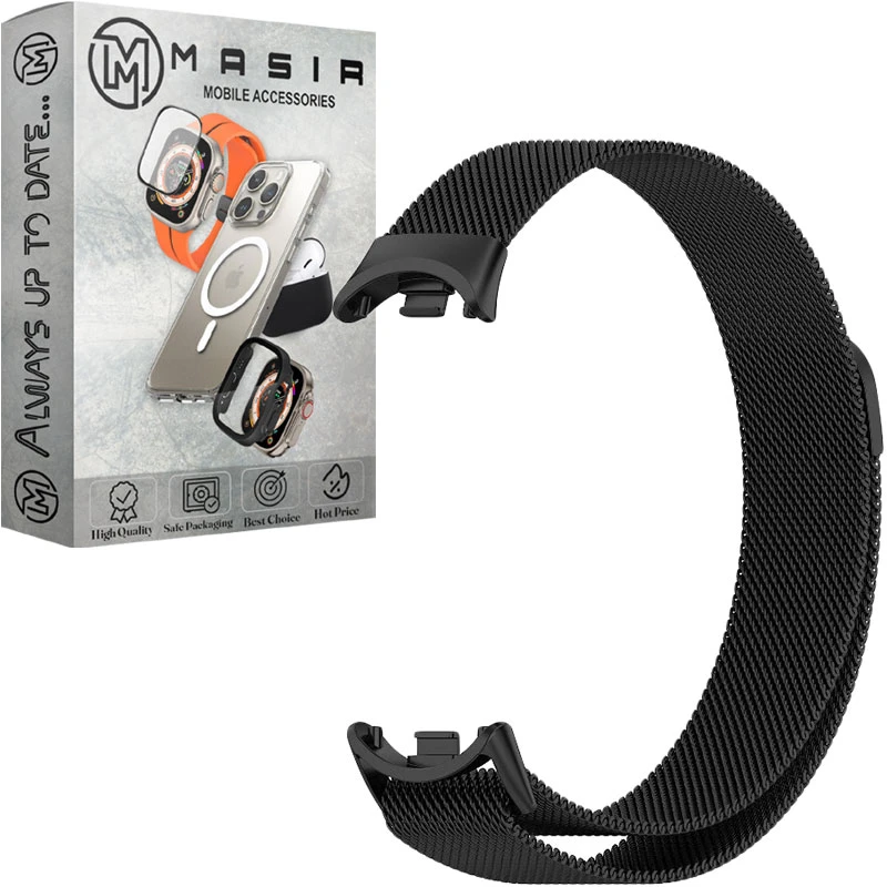 بند مسیر مدل Milanese مناسب برای ساعت هوشمند شیائومی Mi Band 10