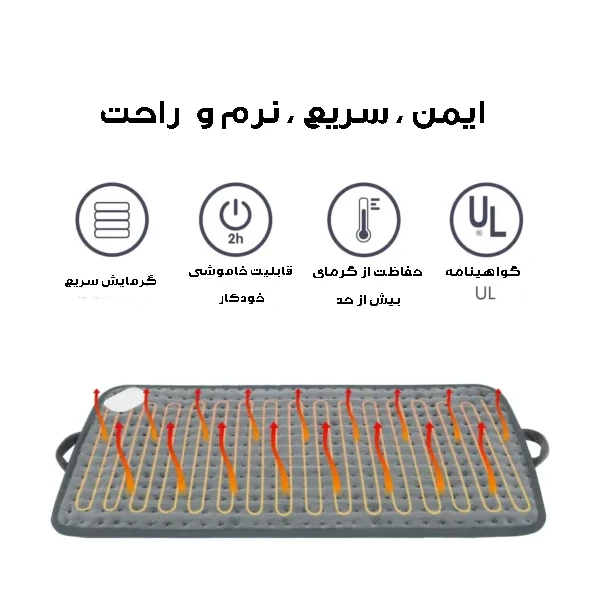 عکس شماره 4 : تشکچه برقی مدل d3060