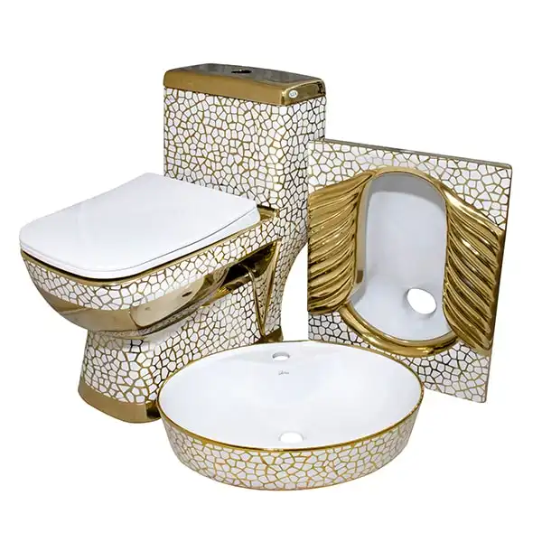 توالت فرنگی مدل سنگ فرش