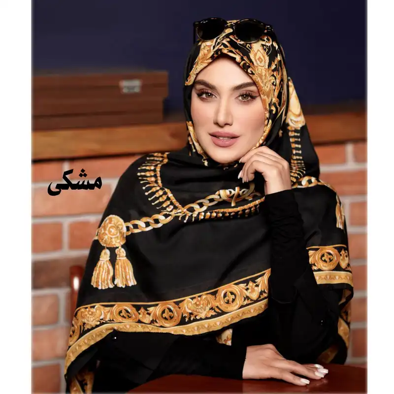 روسری زنانه مدل نخ وال قوراه بزرگ منگوله دار کد 32