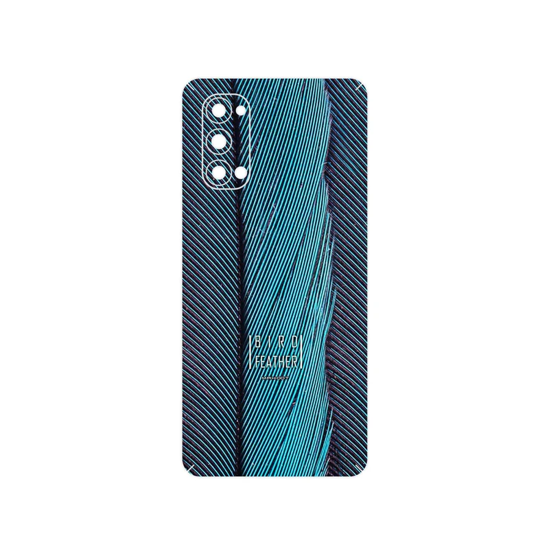 برچسب پوششی ماهوت مدل Turquoise feathers مناسب برای گوشی موبایل اپو Reno4 Pro 5G
