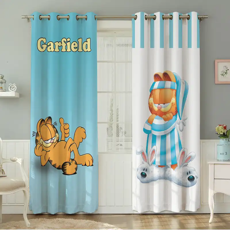 پرده نیروانا طرح کودک  مدل مخمل کد 8143 سایز 140×280 سانتی متر