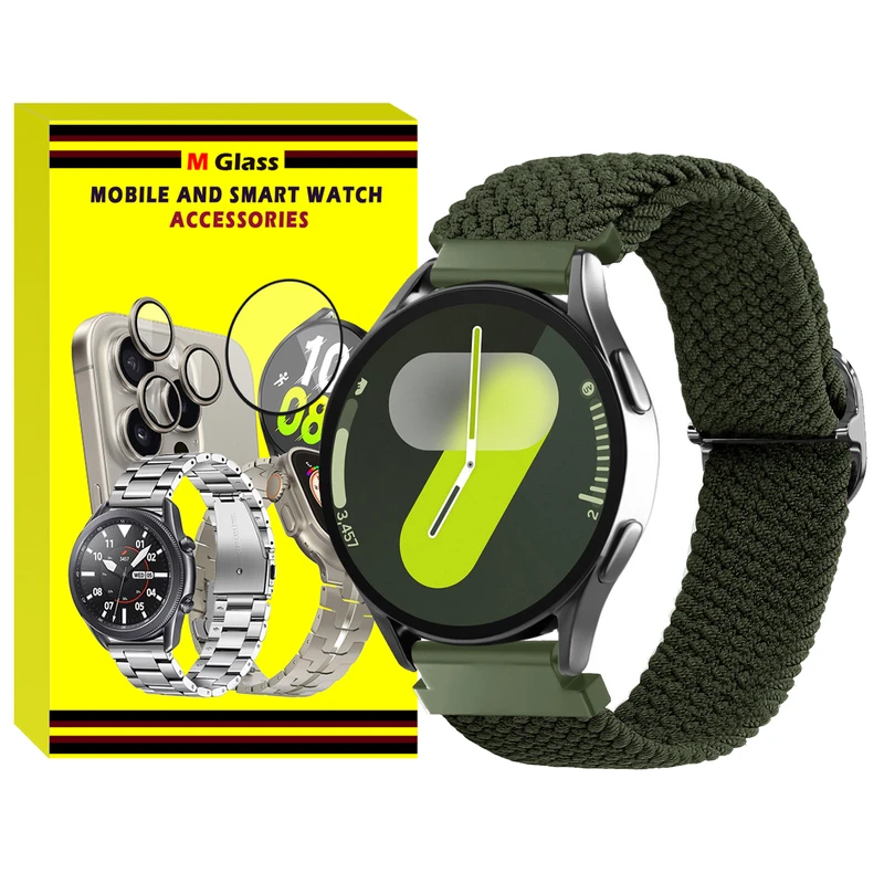 بند ام‌گلس مدل Braided MG مناسب برای ساعت هوشمند سامسونگ Galaxy Watch 7 44mm / Galaxy Watch 7 40mm