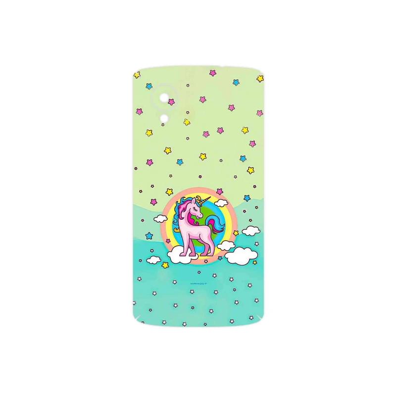 برچسب پوششی ماهوت مدل Rainbow unicorn adventure مناسب برای گوشی موبایل گوگل Nexus 5