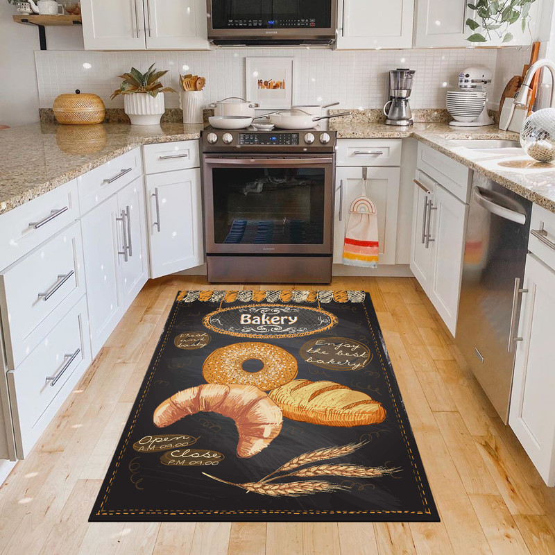 فرش پارچه ای طرح آشپزخانه مدل فانتزی چاودار کد 6003