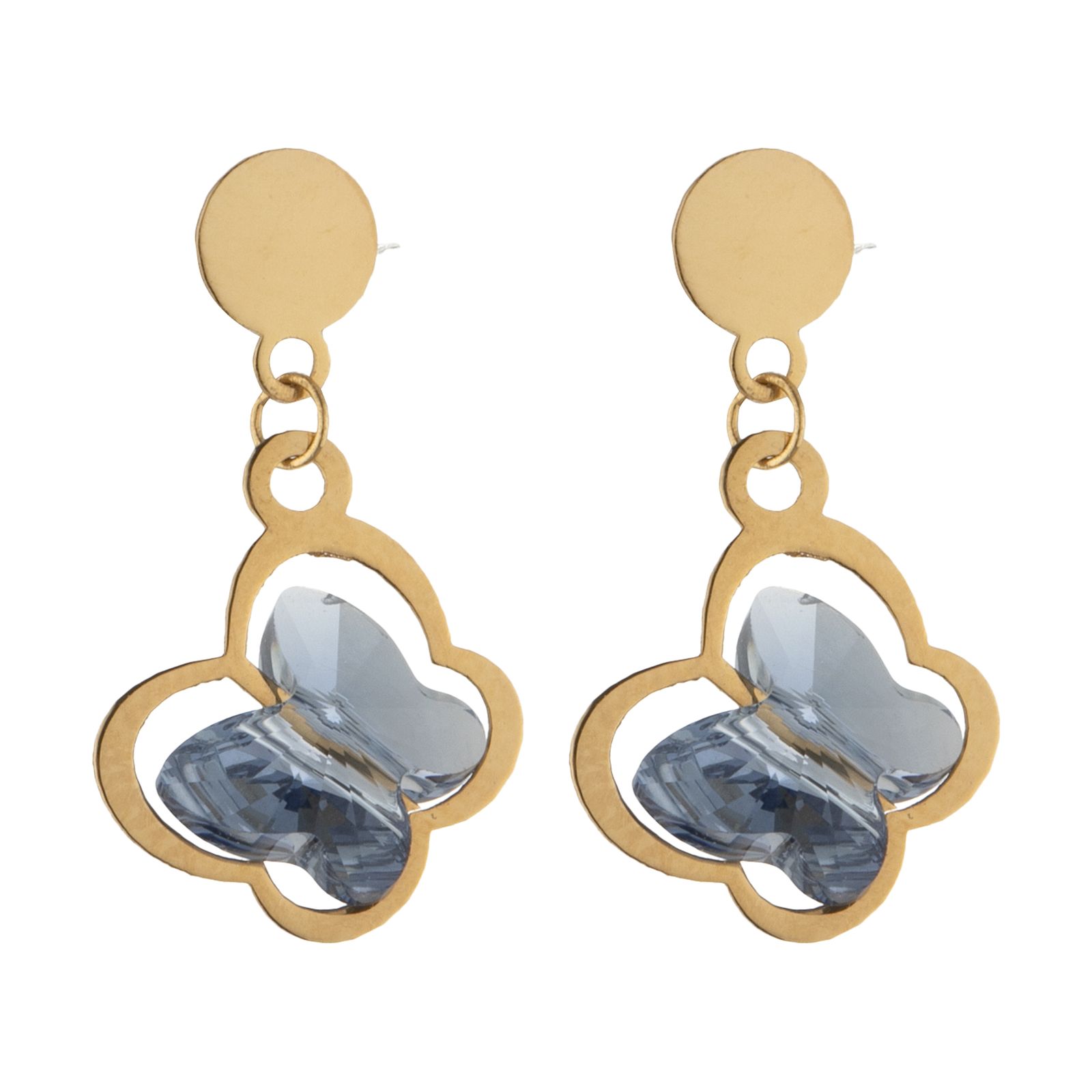 گوشواره طلا 18 عیار زنانه مایا ماهک مدل ME0893 - - 1