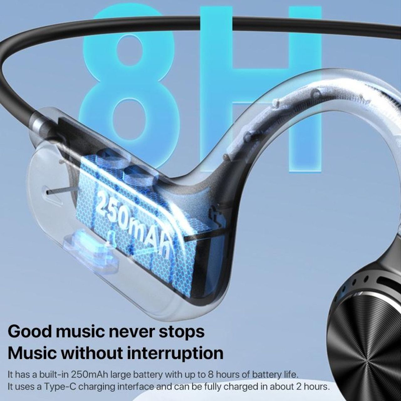 هدفون بلوتوثی یسیدو مدل BONE CONDUCTION YSP12 -  - 7