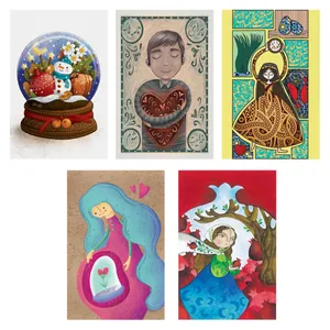 کارت پستال انتشارات سیبان مدل 01 بسته 5 عددی