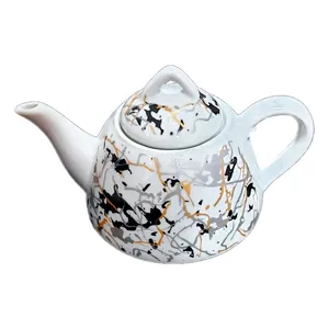 قوری مدل کف پهن مدل ماربل