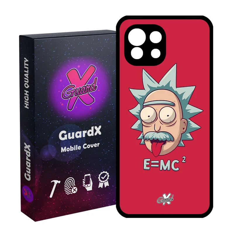 کاور گارد ایکس طرح Rick and Morty مدل Glass10046 مناسب برای گوشی موبایل شیائومی Mi 11 Lite
