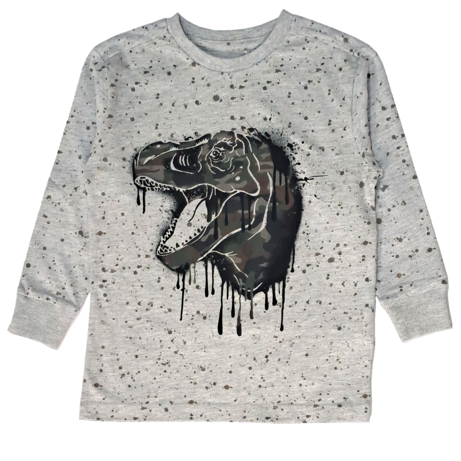 تی شرت آستین بلند پسرانه نکست مدل دایناسور  -  - 1