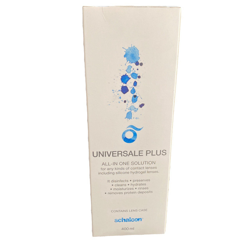 محلول شستشوی لنز شالکون مدل Universal Plus حجم 400 میلی لیتر