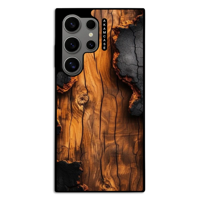 کاور آکام مدل AMC-WSGS24U-WOOD-12 مناسب برای گوشی موبایل سامسونگ Galaxy S24 Ultra