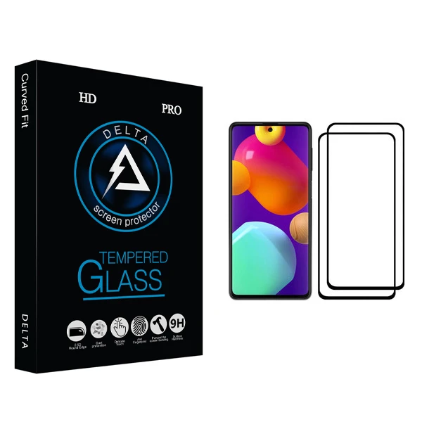 محافظ صفحه نمایش دلتا مدل Fit مناسب برای گوشی موبایل سامسونگ Galaxy M62 بسته دو عددی