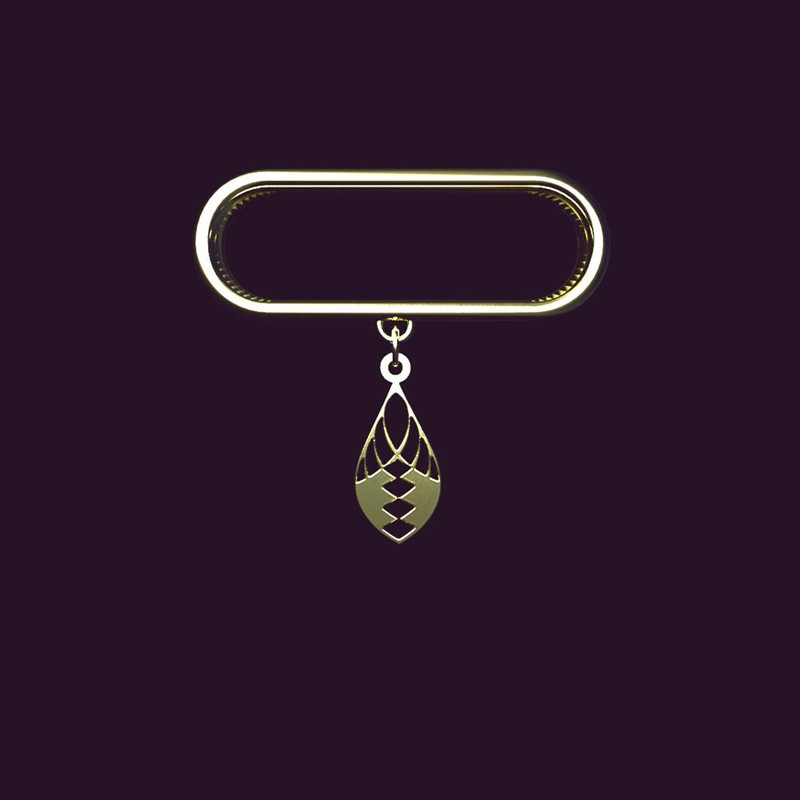 آویز ساعت طلا 18 عیار زنانه مدوپد مدل اشک کد SB1-1181