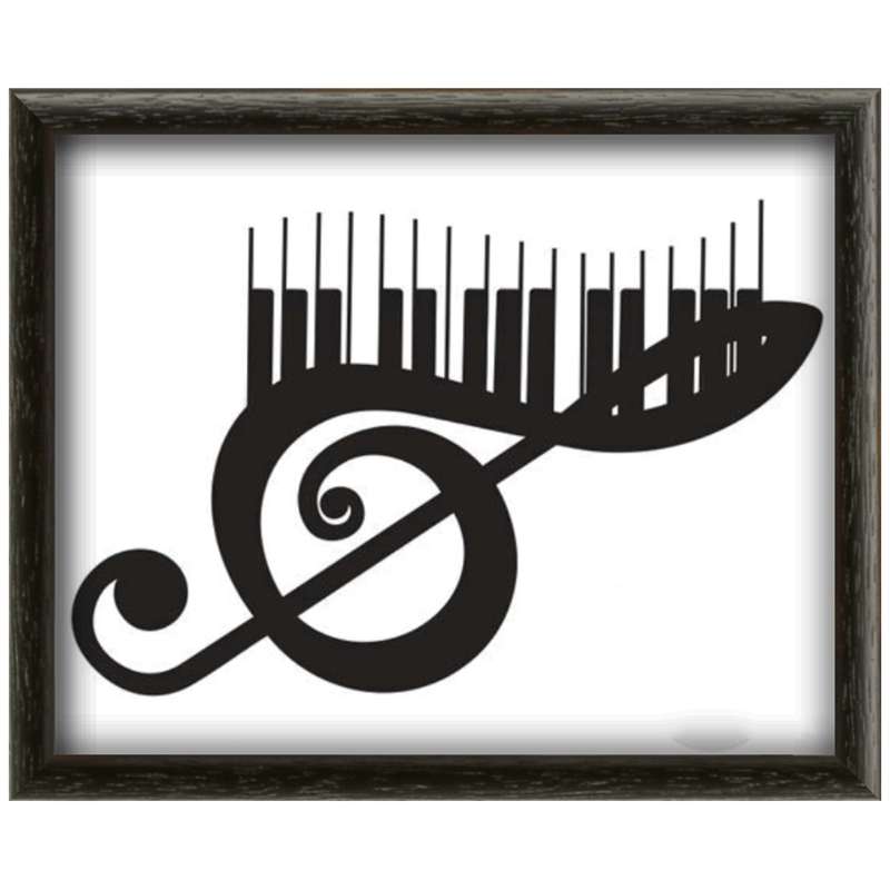 تابلو ویترای طرح موسیقی و پیانو کد 5230