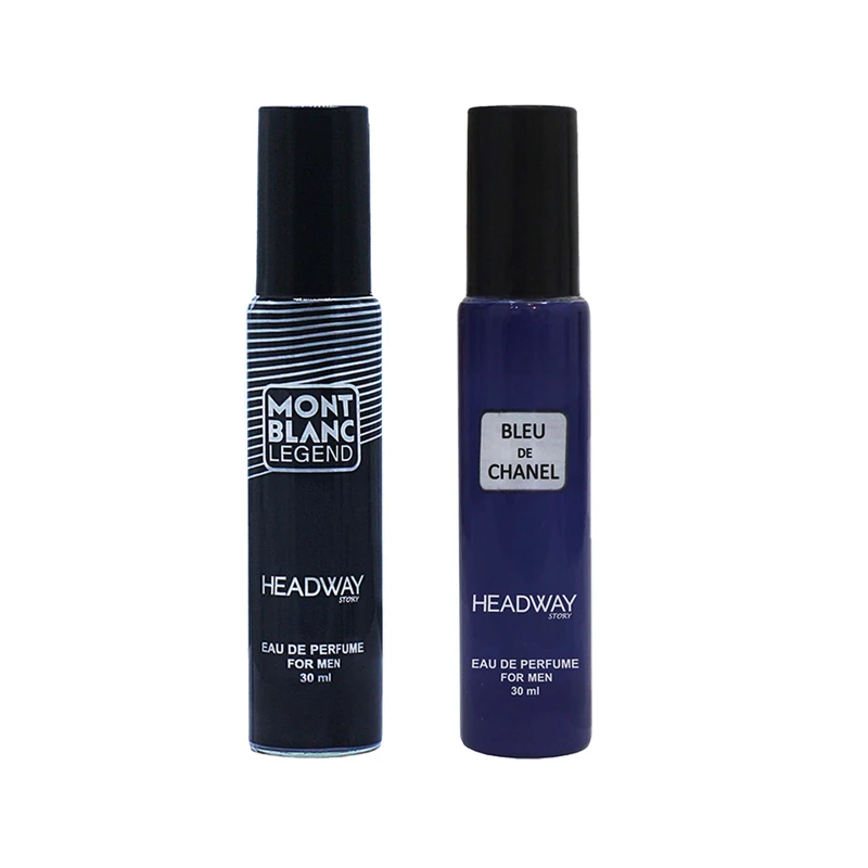 عطر جیبی مردانه هدوی استوری مدل بلو شنل و مون بلان لجند حجم 30 میلی لیتر مجموعه 2 عددی