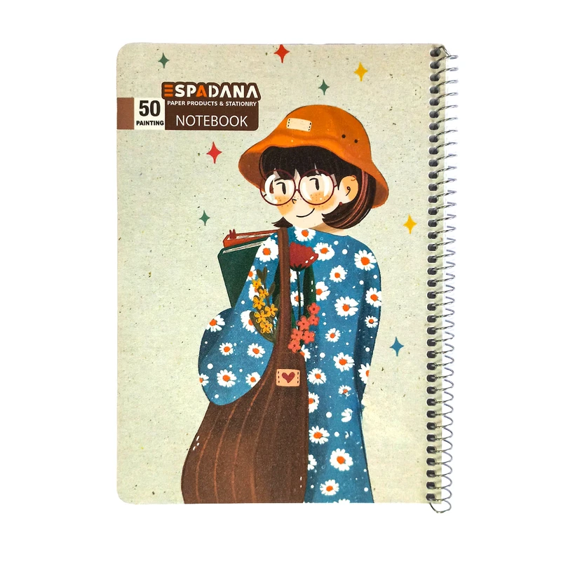 دفتر نقاشی 50 برگ اسپادانا مدل آرتا طرح فانتزی کد 1705
