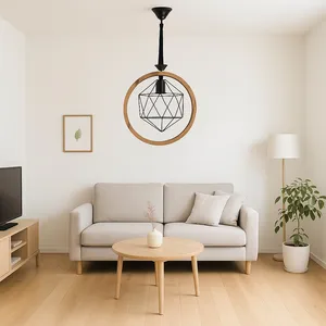 چراغ آویز تک شعله شاهان تک مدل WOOD 6