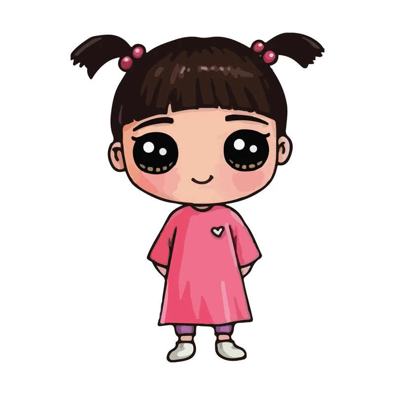 برچسب خودرو پویا مارکت طرح دختری کد 3859