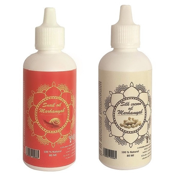 روغن تقویت کننده مو ، مژه و ابرو مرهم یاب مدل پیله ابریشم و حلزون حجم 80 میلی لیتر مجموعه 2 عددی روغن تقویت کننده مو ، مژه و ابرو مرهم یاب مدل پیله ابریشم و حلزون حجم 80 میلی لیتر مجموعه 2 عددی