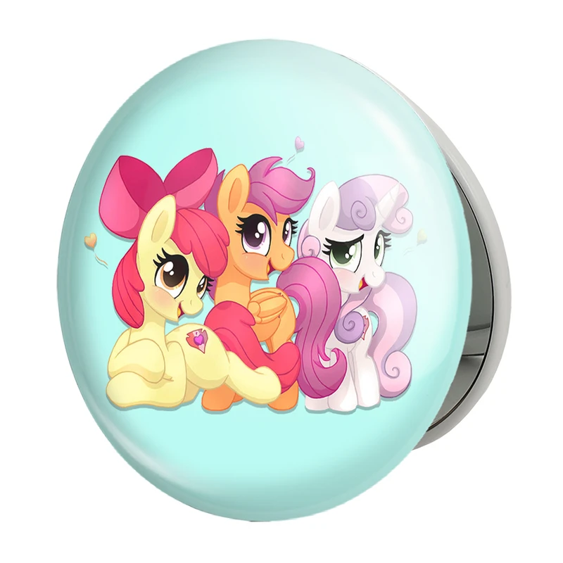 آینه جیبی خندالو طرح اسب پونی مدل تاشو کد 24839 