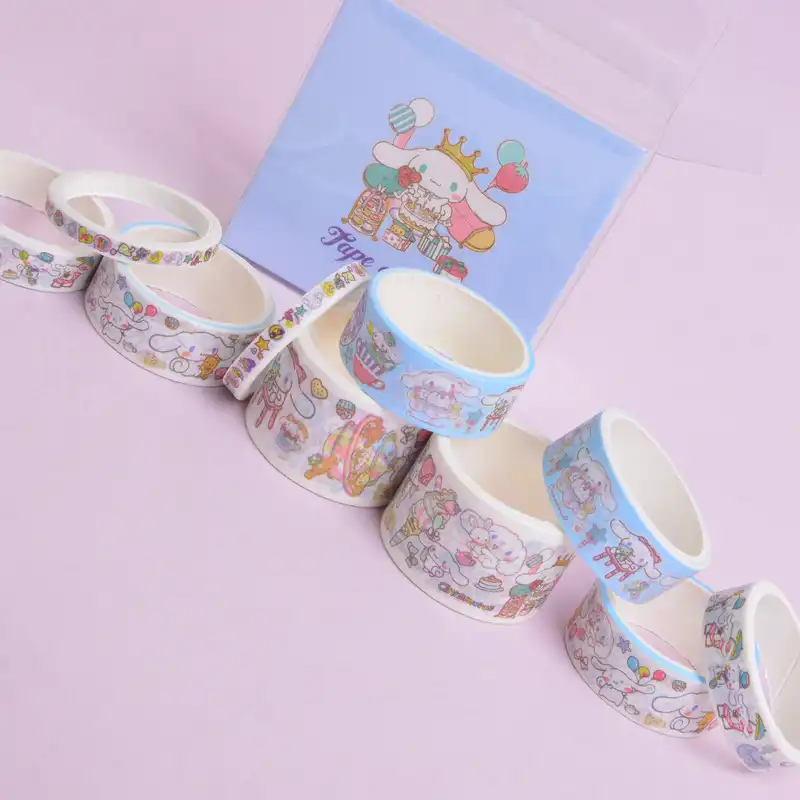 چسب نواری مدل واشی طرح SINAMONROLL بسته 10 عددی