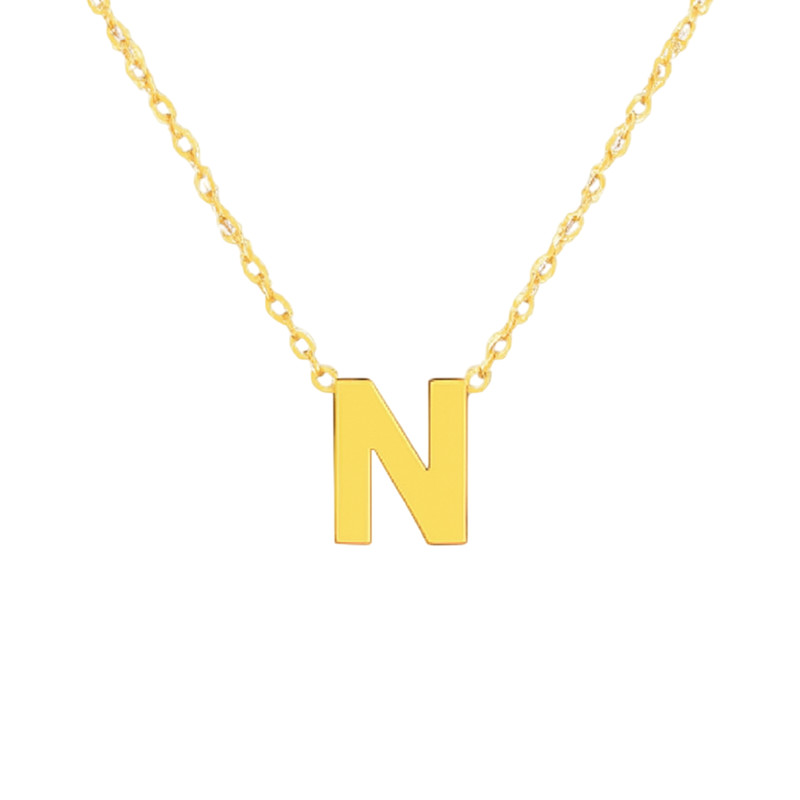 گردنبند طلا 18 عیار زنانه با طرح حلقهای (فلامینگو) گالری قو طلایی مدل N