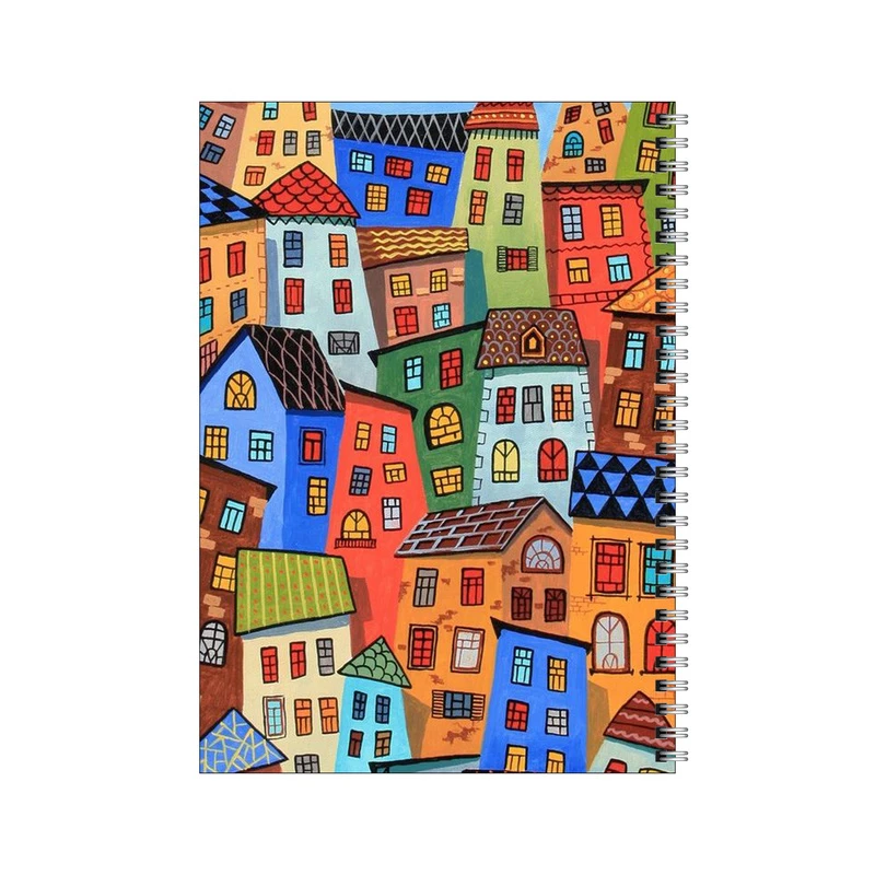 دفتر مشق 50 برگ بامبیلیپ طرح خونه رنگی کد 0642041