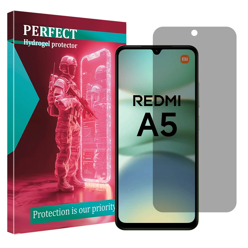 محافظ صفحه نمایش حریم شخصی پرفکت مدل Tough مناسب برای گوشی موبایل شیائومی Redmi A5 4G