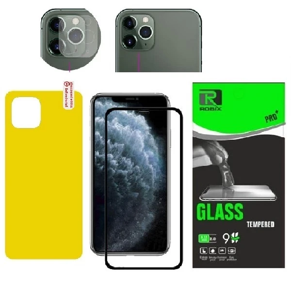 محافظ صفحه نمایش وپشت گوشی روبیکس مدل FL-iP11 Pro مناسب برای گوشی موبایل اپل Iphone 11 Pro به همراه محافظ لنز دوربین