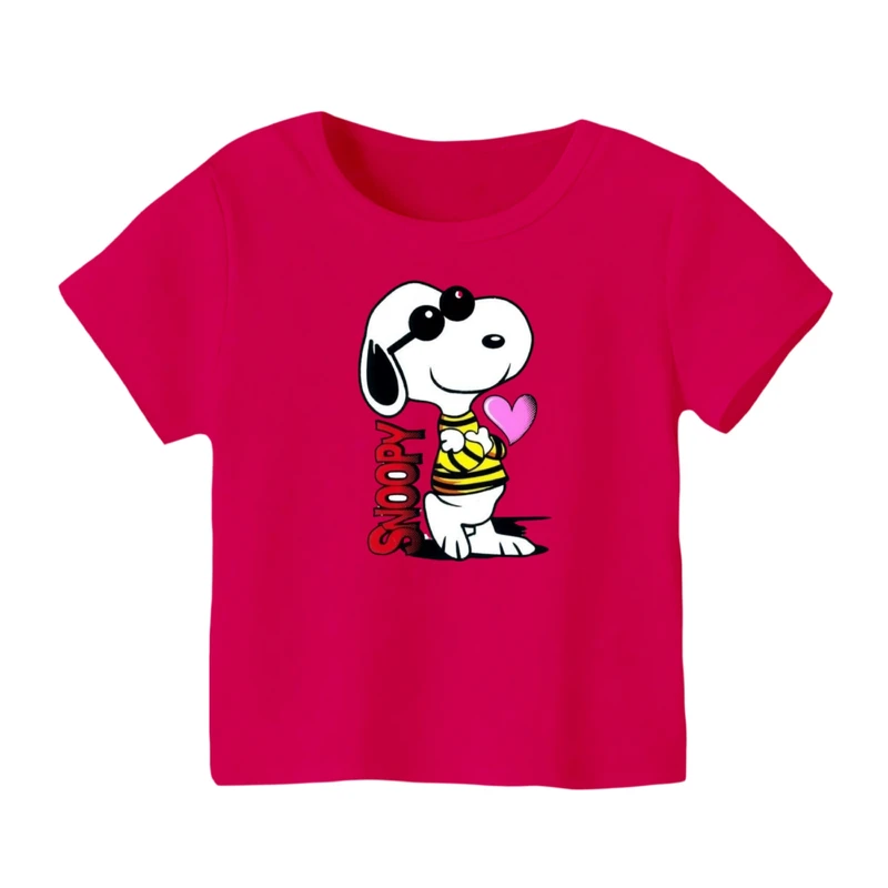 تی شرت آستین کوتاه بچگانه مدل اسنوپی کد ۴۸