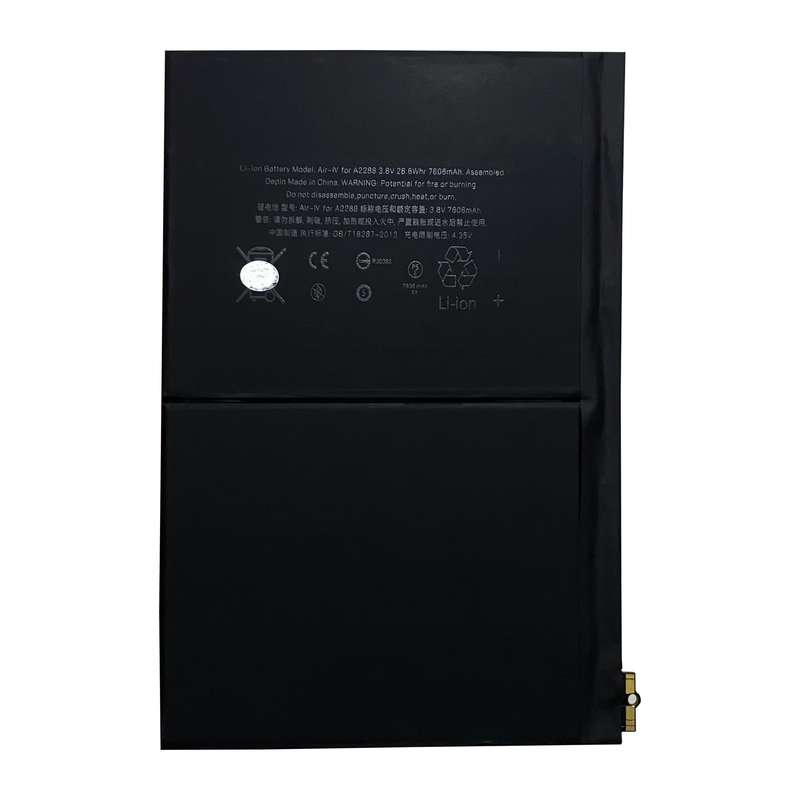 باتری تبلت ظرفیت 7606 میلی آمپر ساعت مدل A2288 مناسب برای تبلت اپل iPad Air 4 2020 / 5 2022 / iPad 10th باتری تبلت ظرفیت 7606 میلی آمپر ساعت مدل A2288 مناسب برای تبلت اپل iPad Air 4 2020 / 5 2022 / iPad 10th