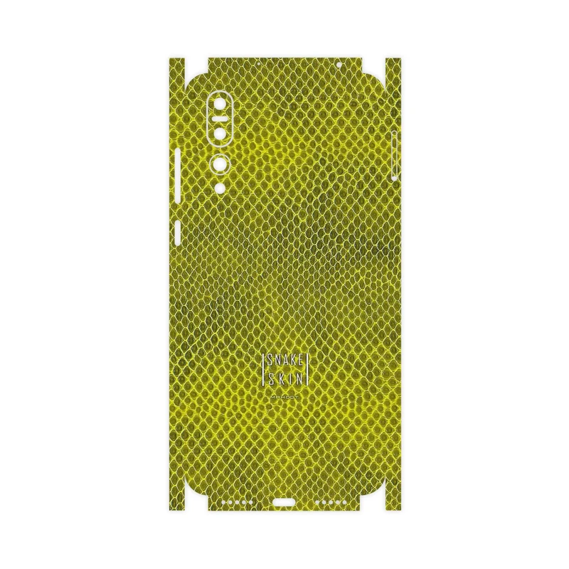 برچسب پوششی ماهوت مدل Yellow Snake Skin-FullSkin مناسب برای گوشی موبایل هوآوی P20 Pro
