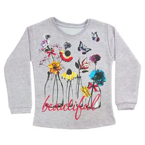 تی شرت آستین بلند دخترانه مدل Rp57