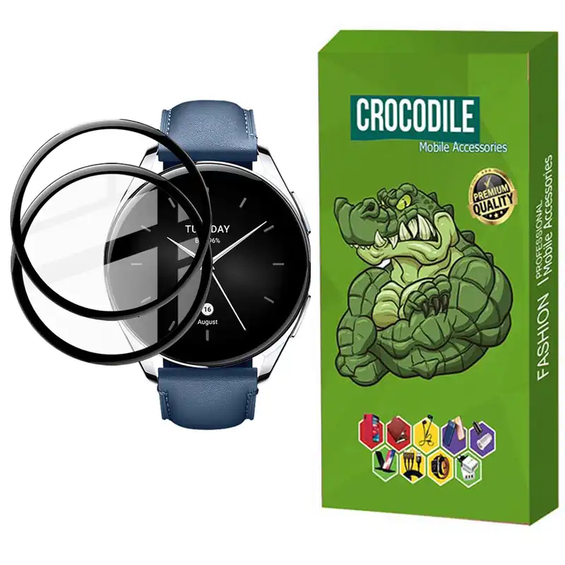 محافظ صفحه نمایش کروکودیل مدل C-PWM مناسب برای ساعت هوشمند شیائومی S2 46MM بسته 2 عددی