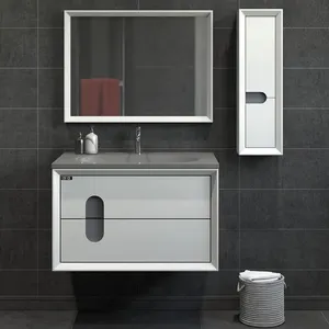 ست کابینت و روشویی آلکا مدل 2075 به همراه باکس و آینه 