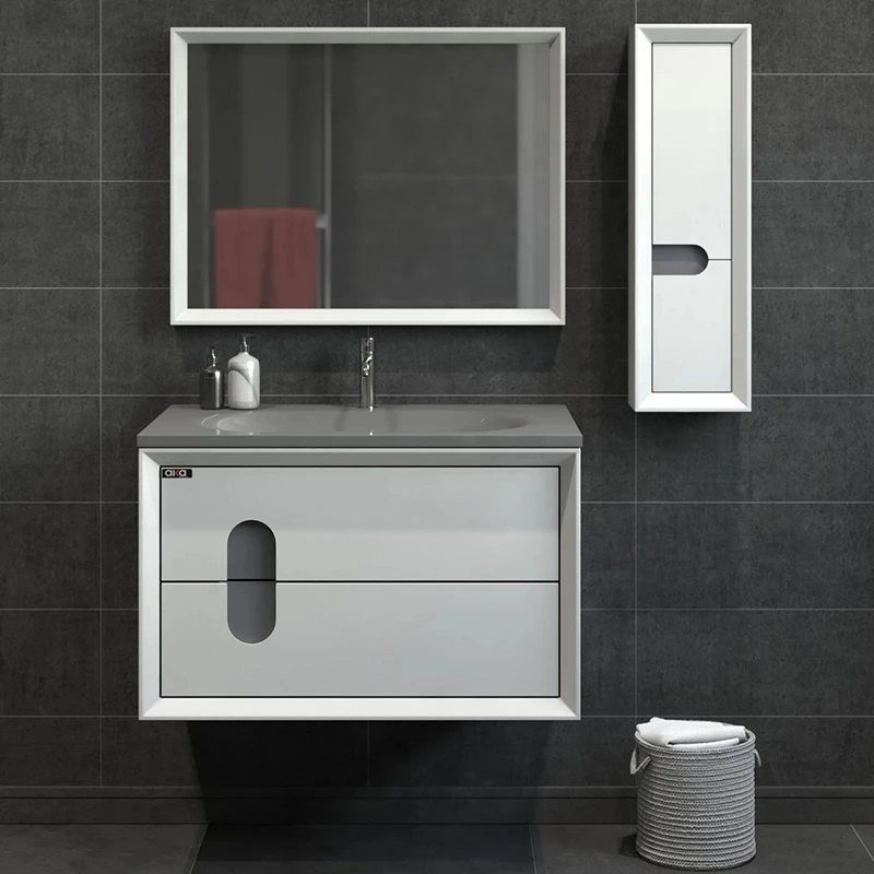ست کابینت و روشویی آلکا مدل 2075 به همراه باکس و آینه 