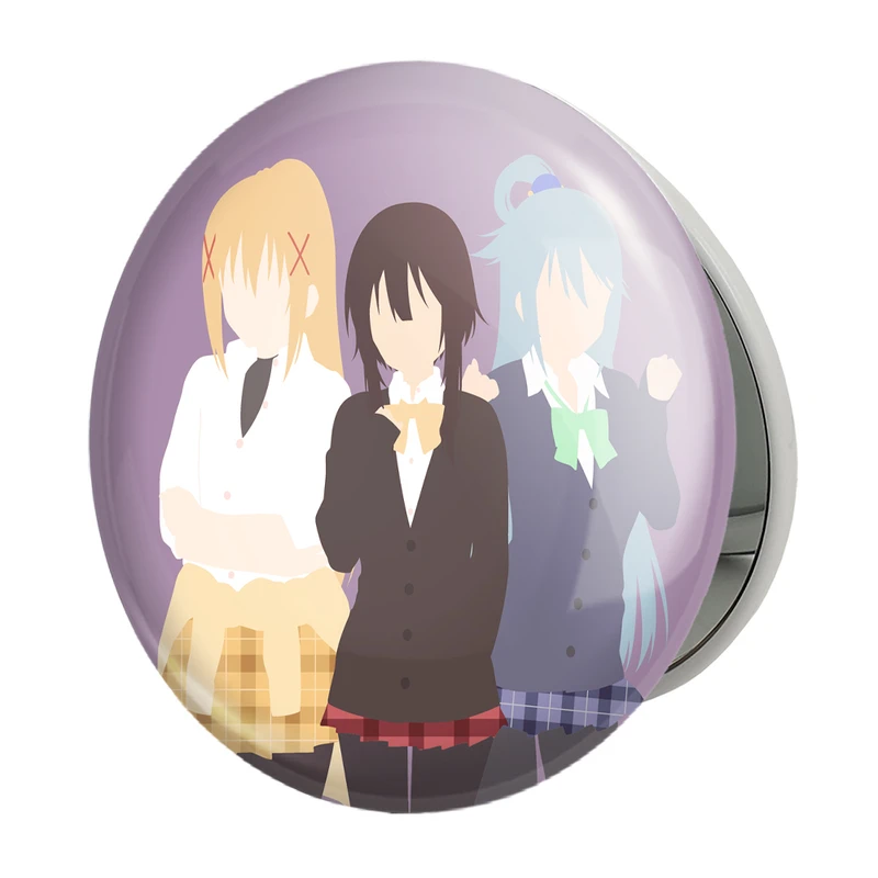 آینه جیبی خندالو طرح انیمه کونوسوبا Konosuba مدل تاشو کد 27161 