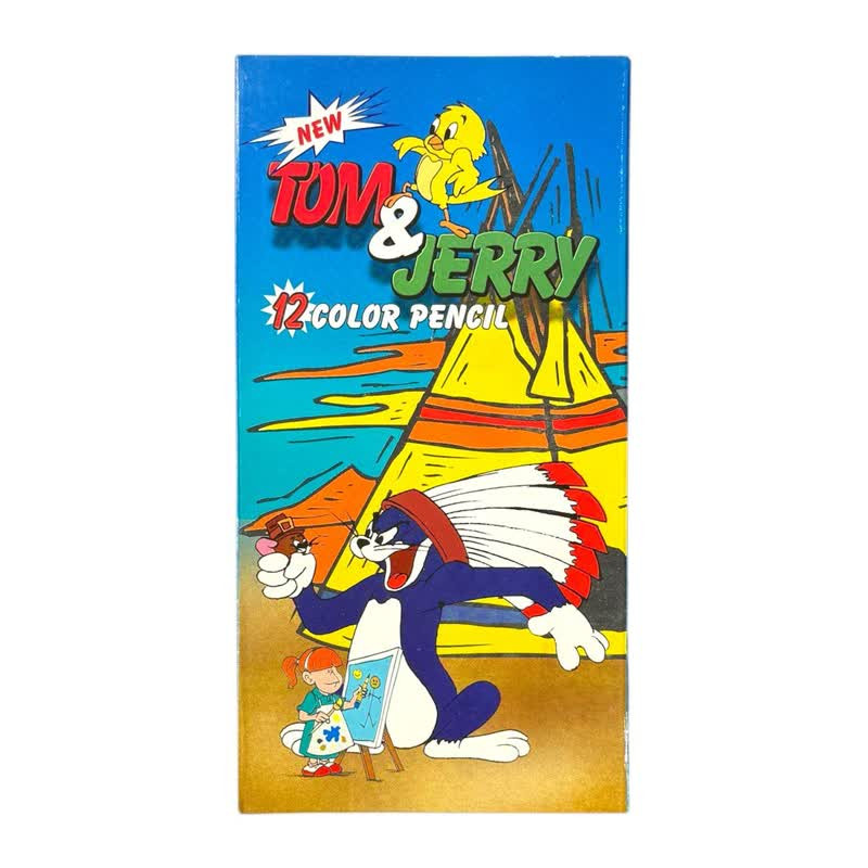 مداد رنگی 12 رنگ تام و جری مدل 123