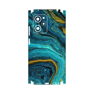 MAHOOT Turquoise marblewith golden streaks-FullSkin Cover Sticker for Xiaomi Poco X5 Pro