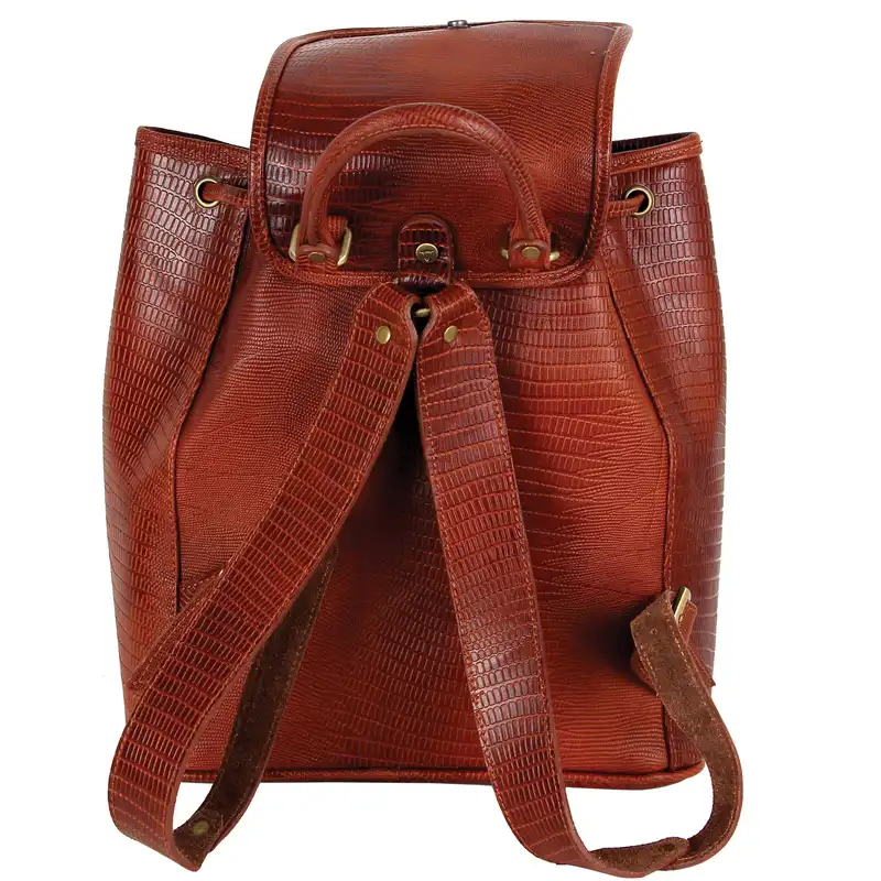 کوله پشتی زنانه چرم بارز مدل DZ8.LIZARD