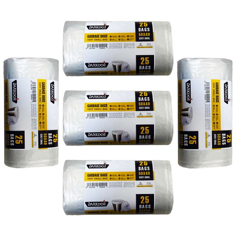 کیسه زباله دارکوب مدل small پنج بسته 25 عددی
