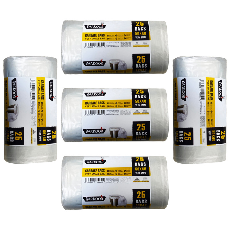 کیسه زباله دارکوب مدل small پنج بسته 25 عددی