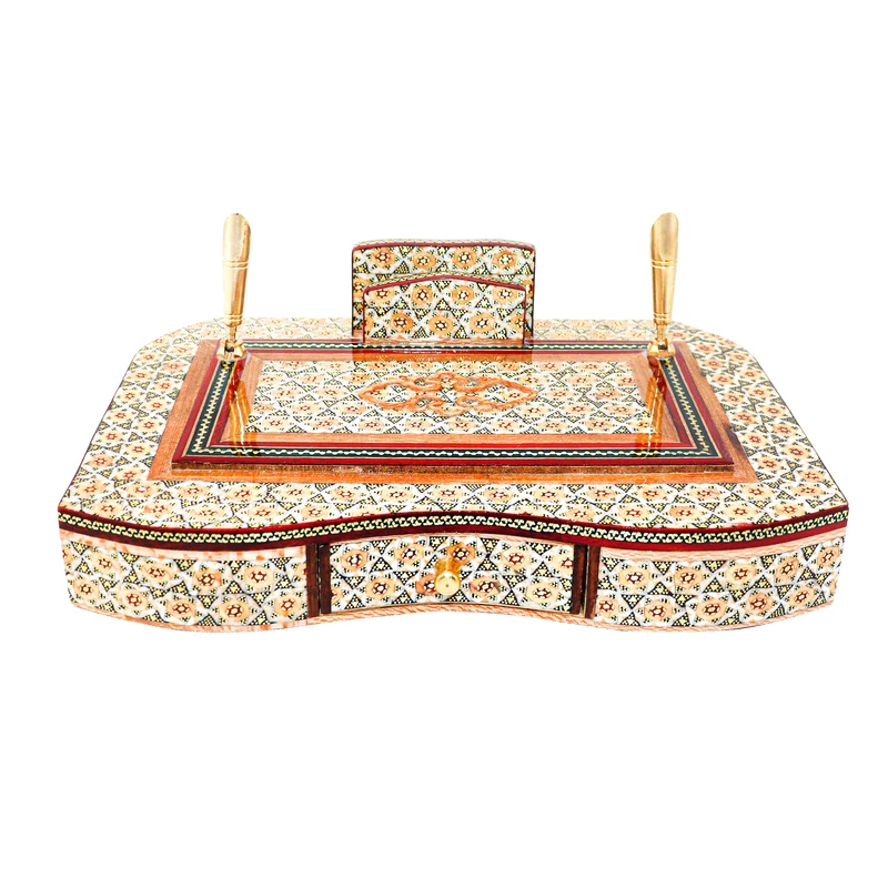 قلمدان خاتم کاری مدل مدیریتی کد 23p16-1f2