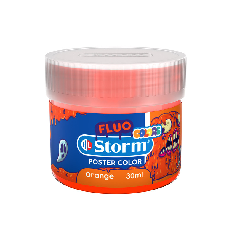 گواش 4 رنگ استورم مدل فلورسنت