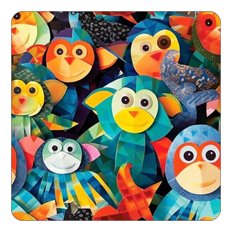 مگنت کاکتی طرح حیوانات رنگی مدل mp25730