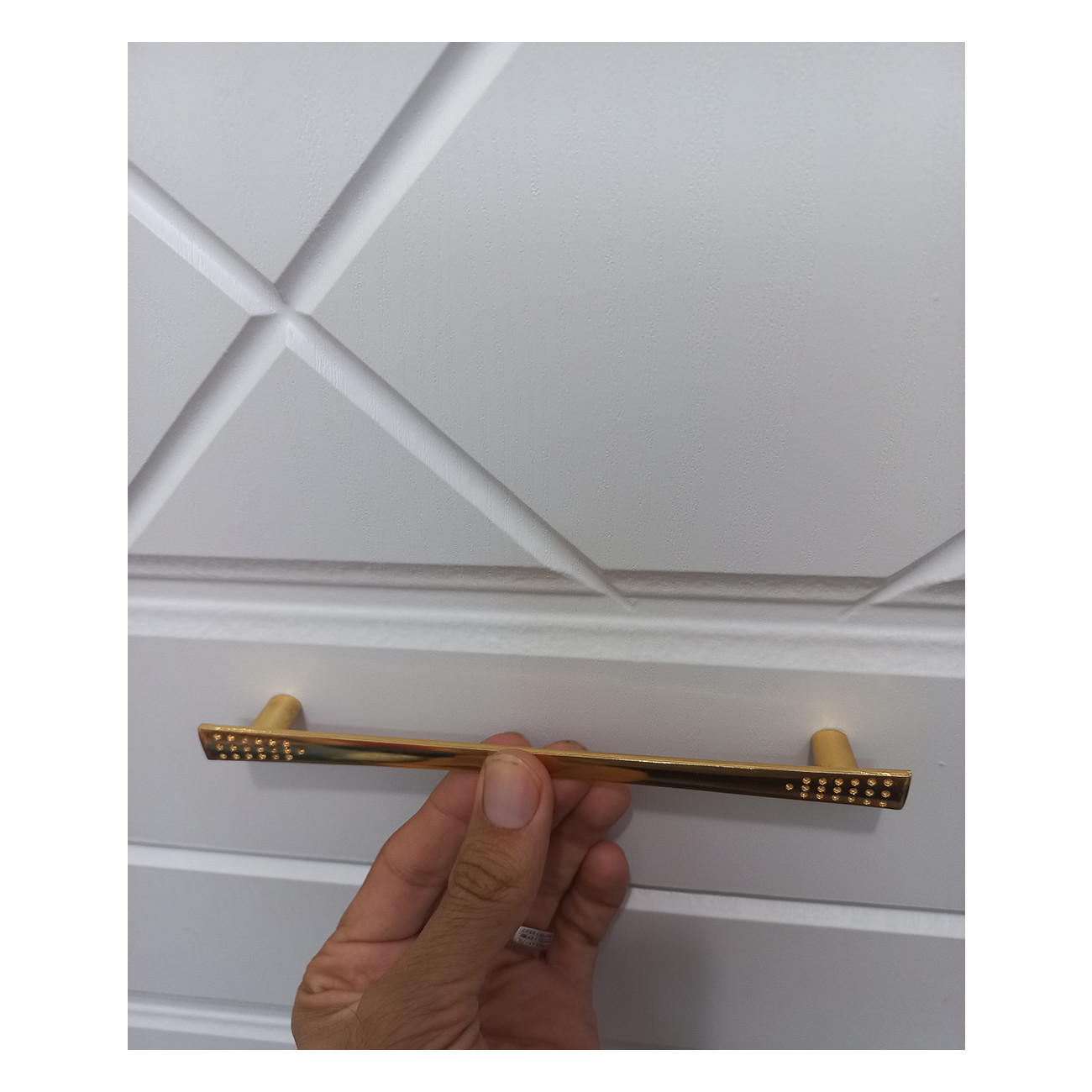 دستگیره کابینت و کمد مدل گراد کد F192 بسته 5 عددی