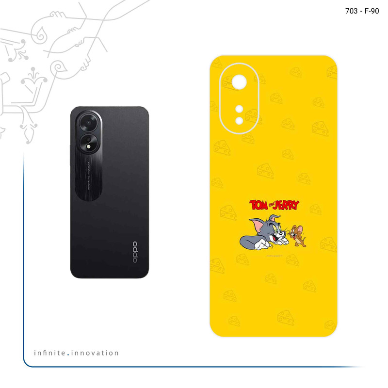 برچسب پوششی ماهوت مدل Tom and Jerry مناسب برای گوشی موبایل اپو A38