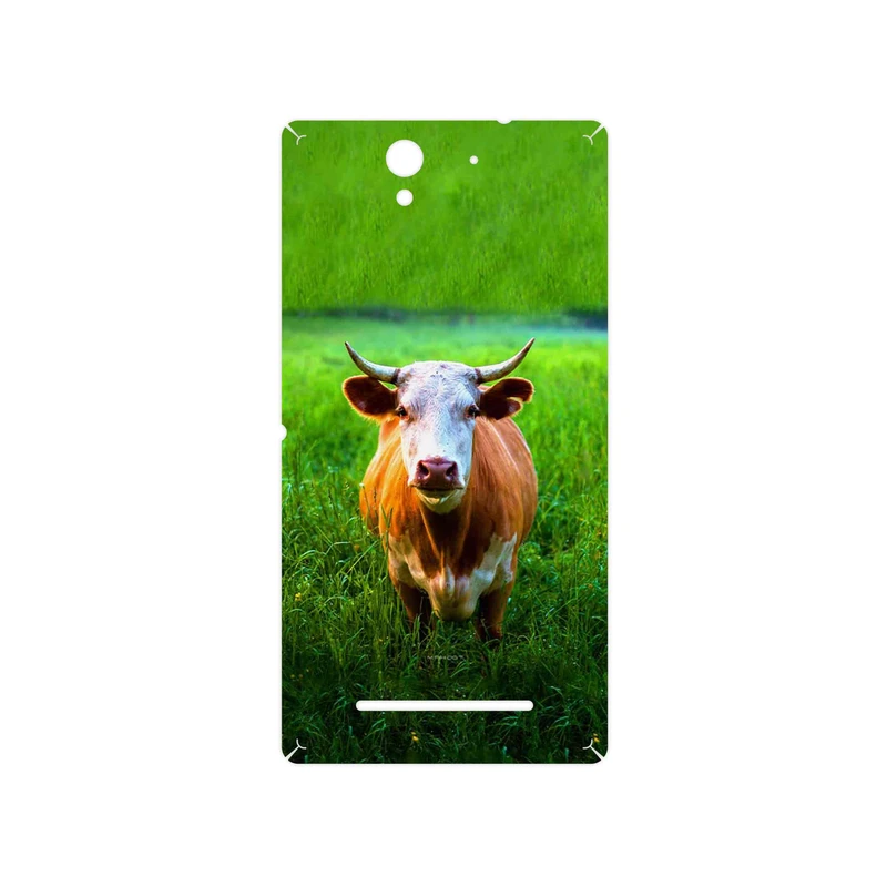 برچسب پوششی ماهوت مدل Cow مناسب برای گوشی موبایل سونی Xperia C3 Dual